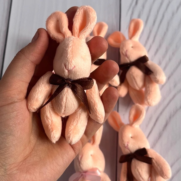 خرگوش گلبهی رنگ مناسب بغل عروسکها